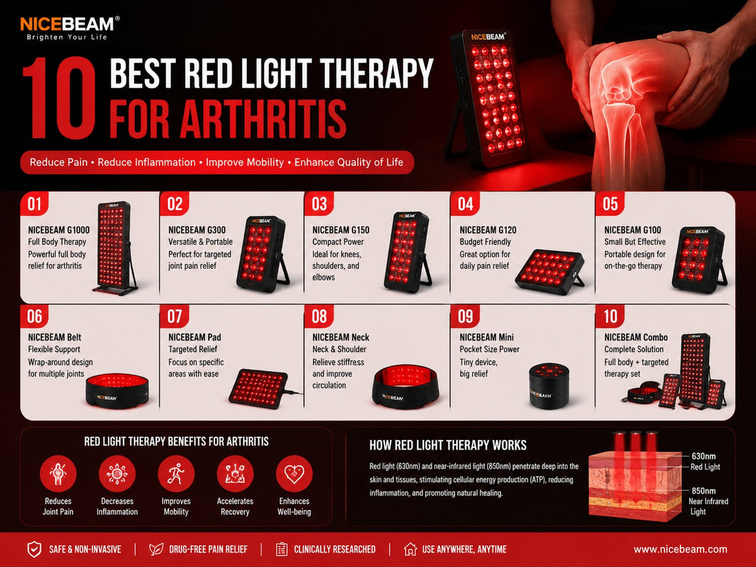 10 Best red light therapy for arthritis
