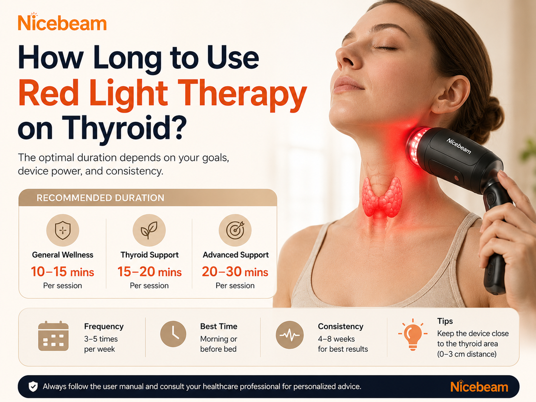 How Long to Use Red Light Therapy on Thyroid？