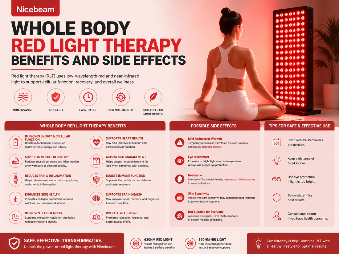 Whole body red light therapy benefits and side effects