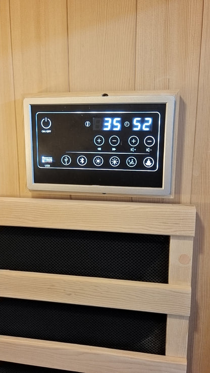 NiceBeam 1–2 Person Full-Body Infrared Sauna with Red Light Therapy