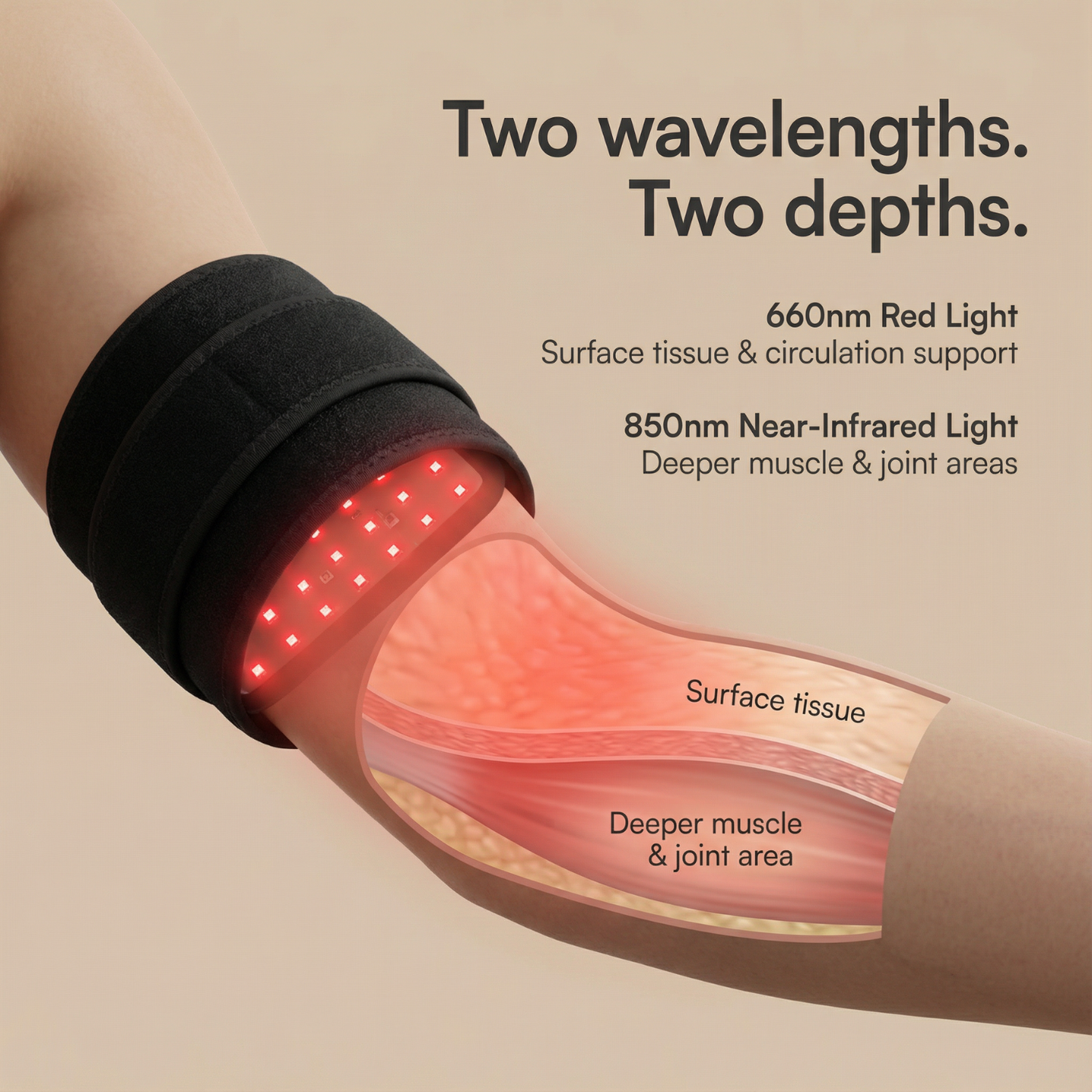 Nicebeam Red Light Armband