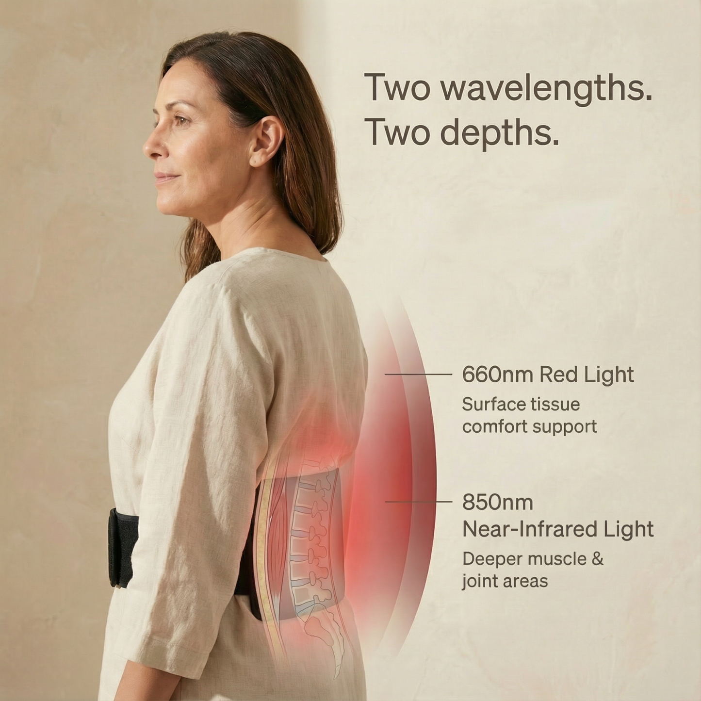 Nicebeam Red Light Therapy Band – Advanced Pain Relief & Weight Loss Support