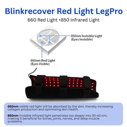 RLB BlinkRecover - Red Light Therapy Leg Wrap Pro