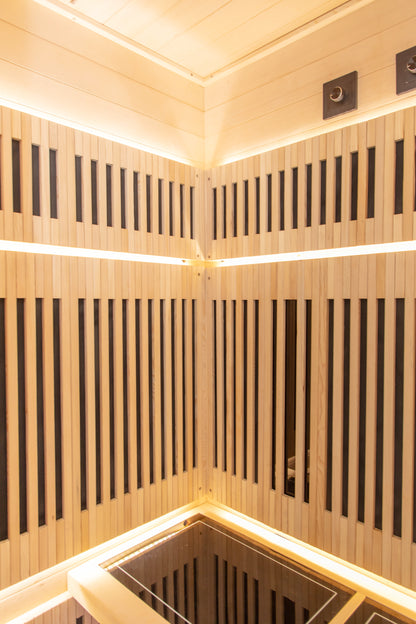 NiceBeam 1–2 Person Full-Body Infrared Sauna with Red Light Therapy