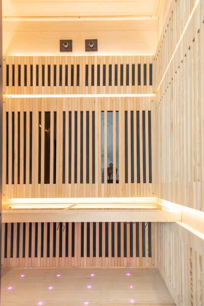 NiceBeam 1–2 Person Full-Body Infrared Sauna with Red Light Therapy