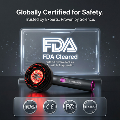 Nicebeam 3-in-1 Scalp Massager with Red Light Therapy for Hair Growth & Scalp Health