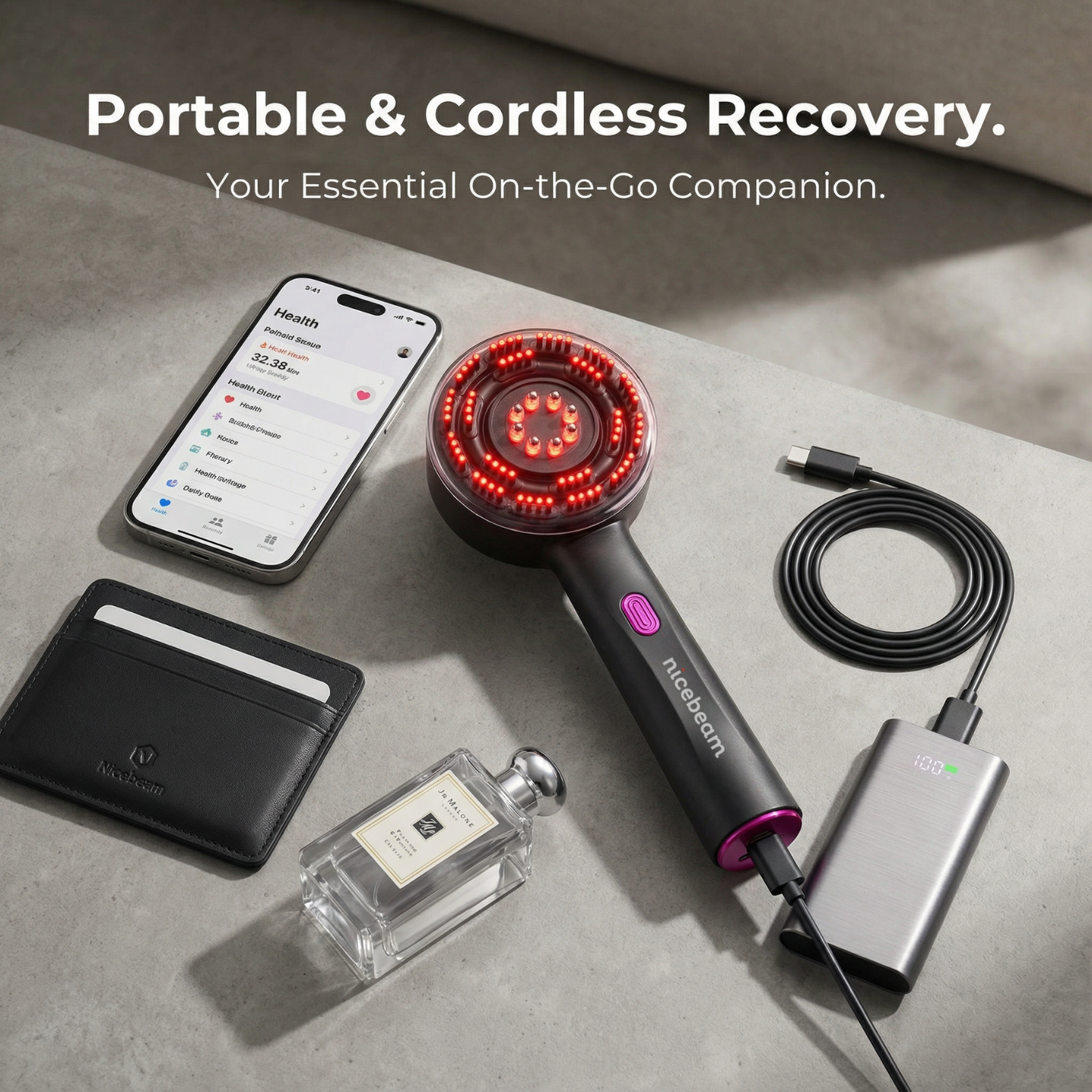 Nicebeam 3-in-1 Scalp Massager with Red Light Therapy for Hair Growth & Scalp Health