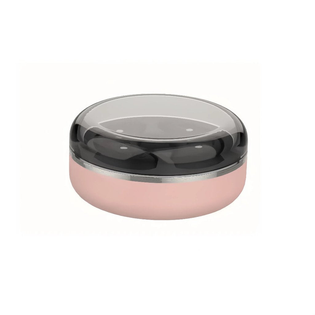 Redlight Blinking Eye Pods in the pink edition, showing the elegant design with transparent cover.