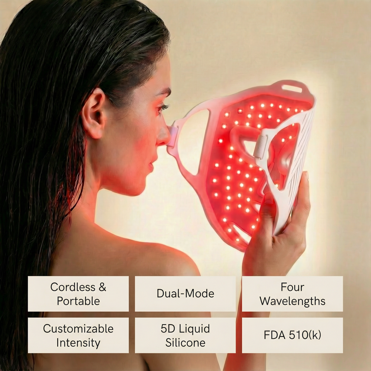 Nicebeam LED Red Light Therapy Face Mask