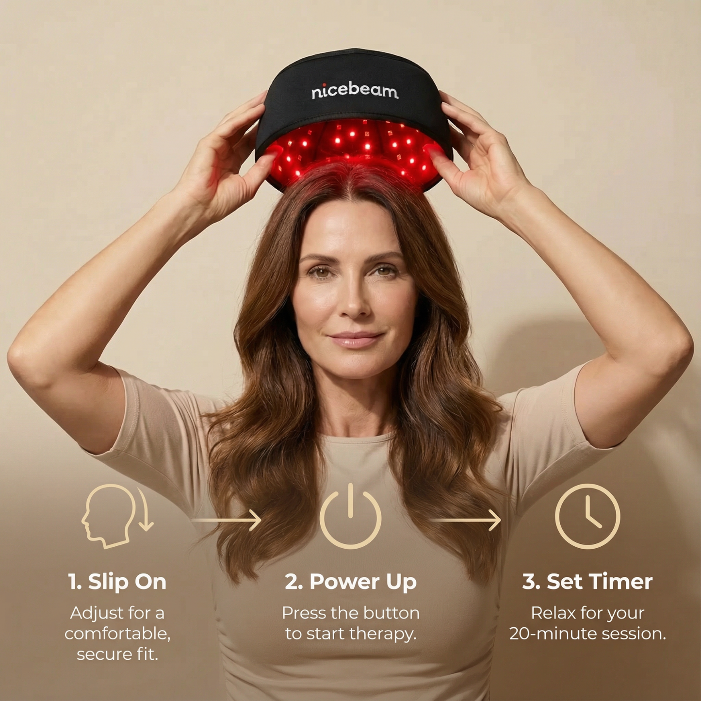 Nicebeam Red Light Therapy Hat