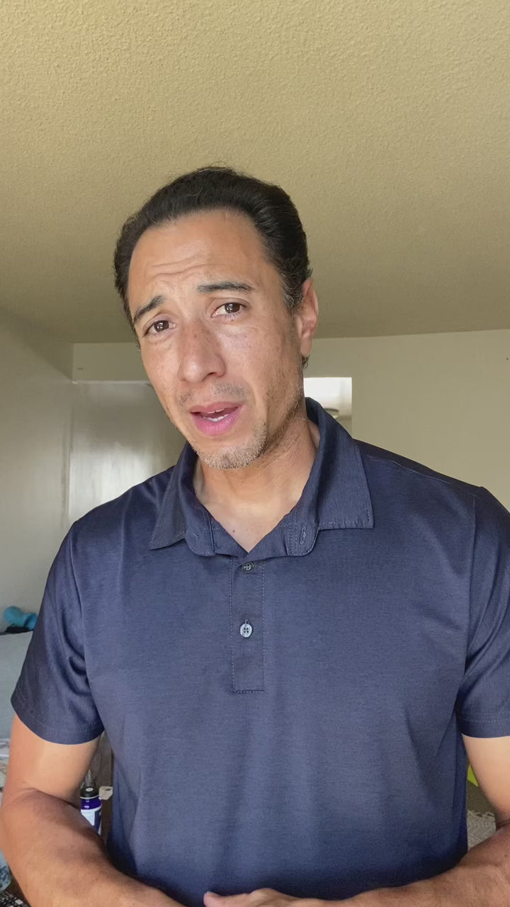 Man reviews the nicebeam red light therapy hat for hair loss and thinning hair