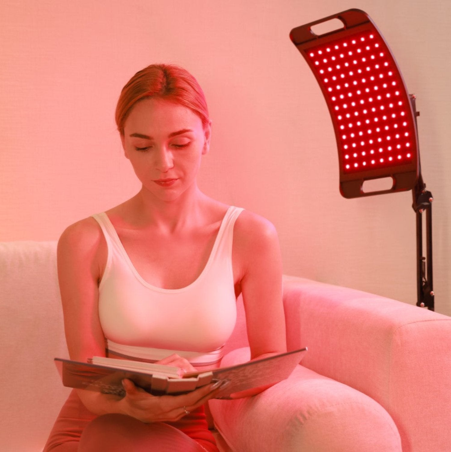 1. Nicebeam Red Light Therapy Lamp with Stand