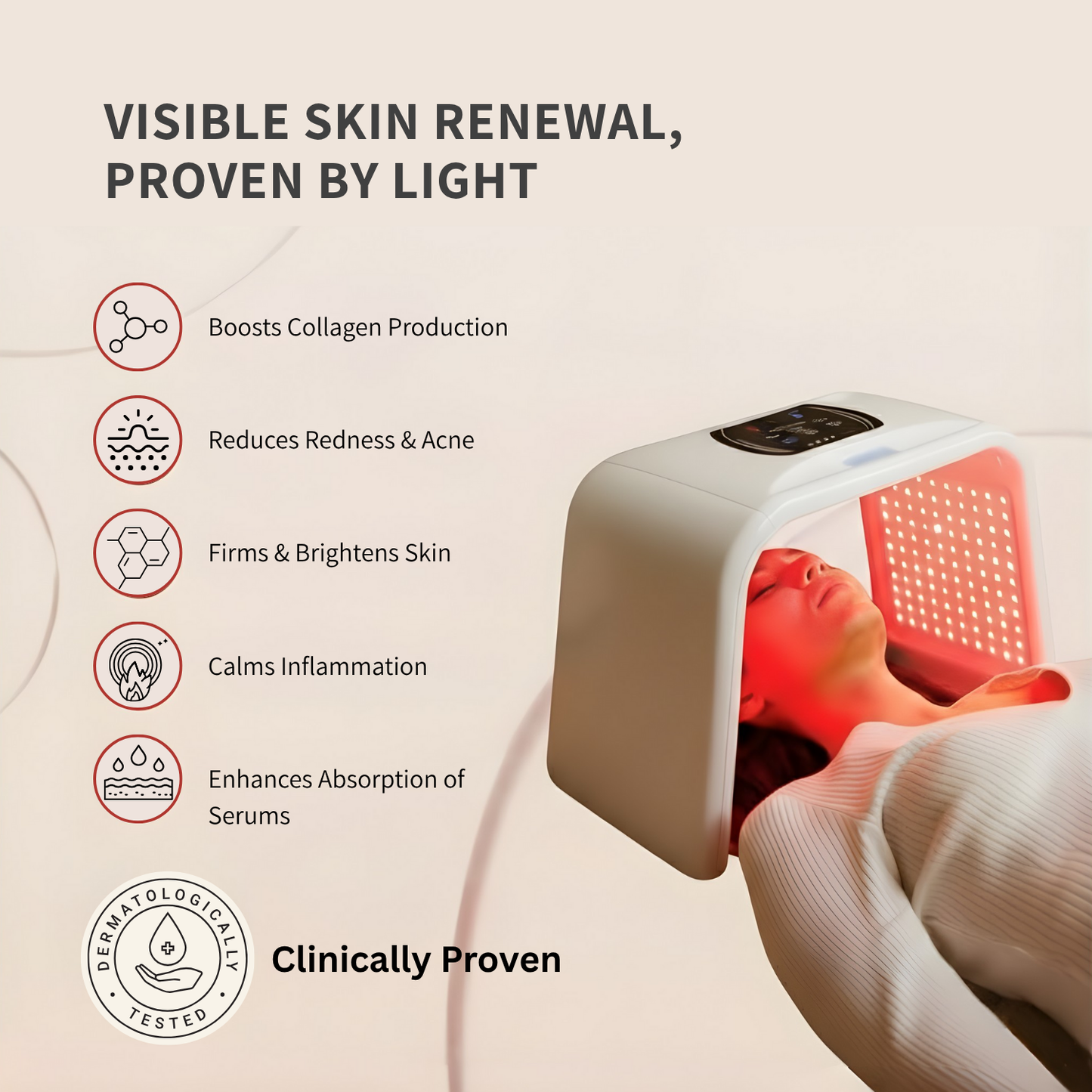 Nicebeam LED Light Therapy Time Machine for Face & Full Body