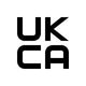 UKCA certification logo, denoting that the product meets the United Kingdom's health, safety, and environmental regulations, compliant for the UK market.