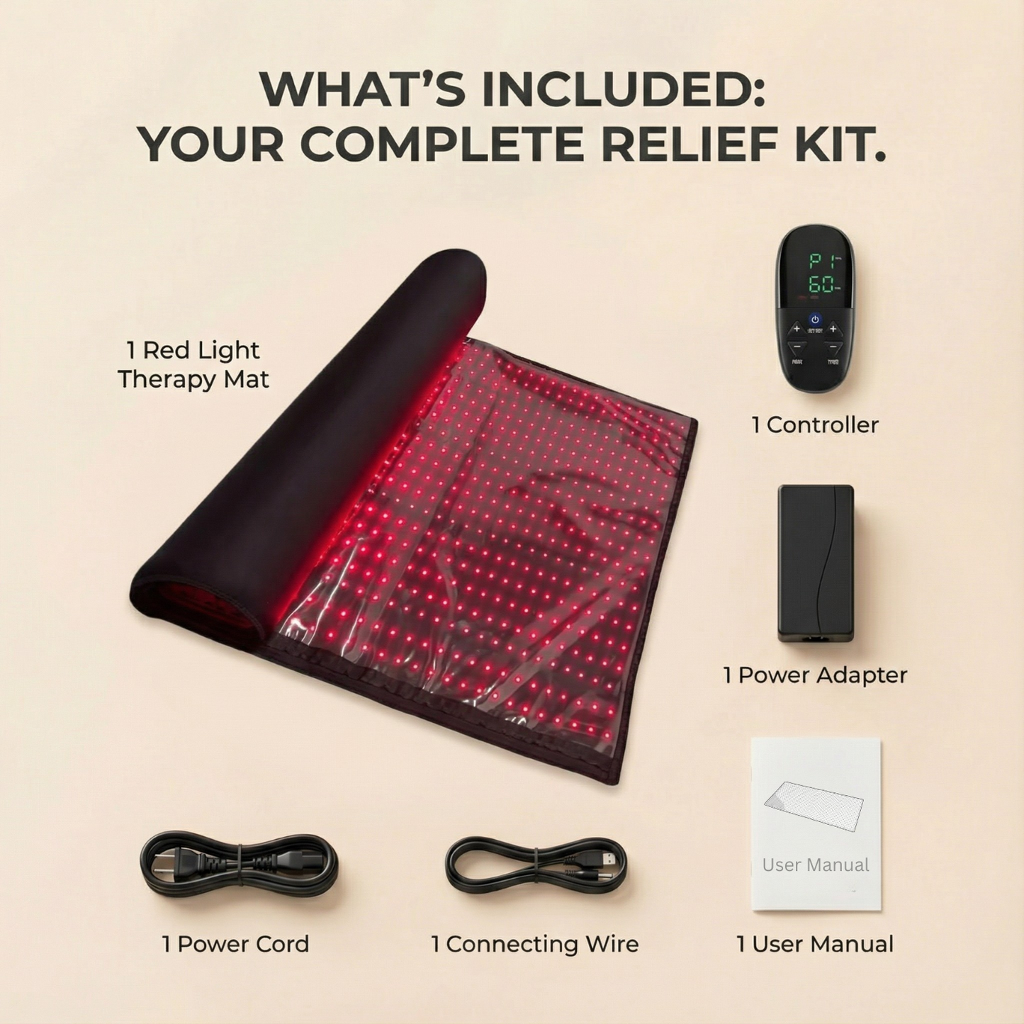 Nicebeam Full Body Red Light Therapy Mat